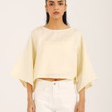 CROPPED TOP WITH WIDE SLEEVES