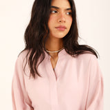 TOP WITH TURN UP SLEEVE DETAIL