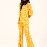 COLLARED TOP WITH TIE DETAIL