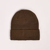 WOOL BEANIE WITH INSIDE FUR