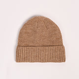 WOOL BEANIE WITH INSIDE FUR