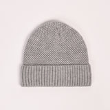 WOOL BEANIE WITH INSIDE FUR