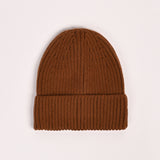 WOOL BEANIE WITH INSIDE FUR