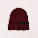 WOOL BEANIE WITH INSIDE FUR