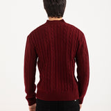 RELAXED FIT CABLE KNIT SWEATER