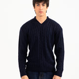 RELAXED FIT CABLE KNIT SWEATER