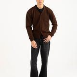 RELAXED FIT CARDIGAN SWEATER