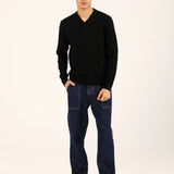 FINE KNIT V-NECK SWEATER