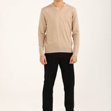 FINE KNIT V-NECK SWEATER