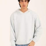 BOXY FIT BRUSHED WOOL BLEND SWEATER