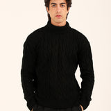 RELAXED FIT HIGH NECK SWEATER