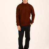 RELAXED FIT HIGH NECK SWEATER