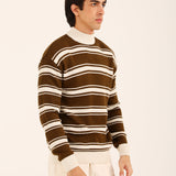RELAXED FIT MOCK NECK SWEATER