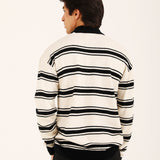RELAXED FIT MOCK NECK SWEATER