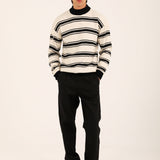 RELAXED FIT MOCK NECK SWEATER