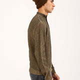 RELAXED FIT MOCK NECK SWEATER