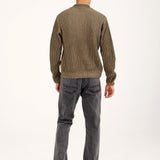 RELAXED FIT MOCK NECK SWEATER