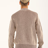 RELAXED FIT MOCK NECK SWEATER
