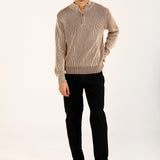 RELAXED FIT MOCK NECK SWEATER