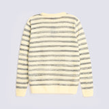 CREW NECK STRIPED SWEATER