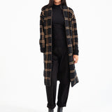 KNITTED JACQUARD LONG CARDIGAN