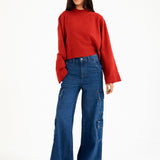 CROPPED OVERSIZED JUMPER