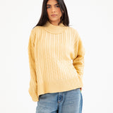 CABLE KNIT OVERSIZED JUMPER