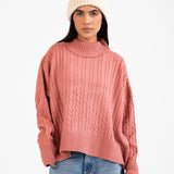 CABLE KNIT OVERSIZED JUMPER