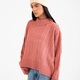 CABLE KNIT OVERSIZED JUMPER