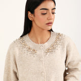 CASHMERE HANDFEEL EMBELLISHED CARDIGAN