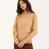 KNIT TOP WITH SLEEVE DETAIL