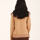 KNIT TOP WITH SLEEVE DETAIL