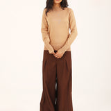 KNIT TOP WITH SLEEVE DETAIL