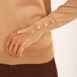 KNIT TOP WITH SLEEVE DETAIL