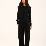 BUTTON DOWN EMBELLISHED SWEATER