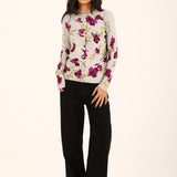 FLORAL PRINTED SWEATER