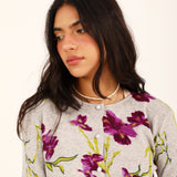 FLORAL PRINTED SWEATER
