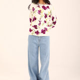 FLORAL PRINTED SWEATER