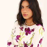 FLORAL PRINTED SWEATER