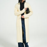 FAUX FUR LONG CARDIGAN