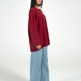 V-NECK OVERSIZED JUMPER