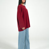 V-NECK OVERSIZED JUMPER