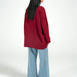 V-NECK OVERSIZED JUMPER