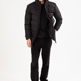 LONG PUFFER HOODIE JACKET
