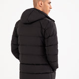 LONG PUFFER HOODIE JACKET