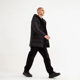 LONG PUFFER HOODIE JACKET