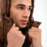 LONG PUFFER HOODIE JACKET