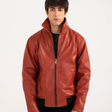 FAUX LEATHER JACKET