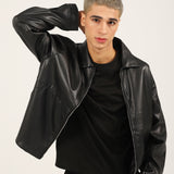 FAUX LEATHER JACKET