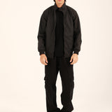 TEXTURED FAUX LEATHER JACKET